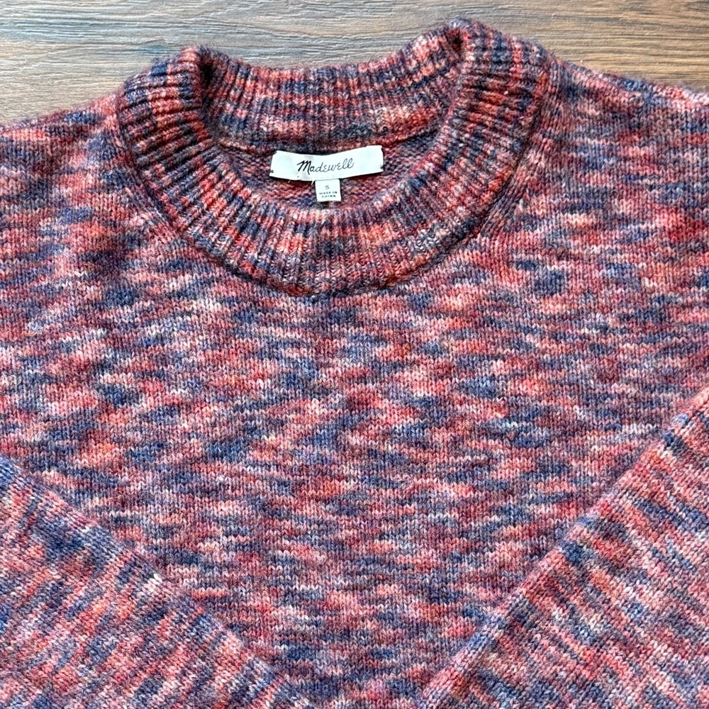 Madewell Women’s Space-Dyed Birchmont Side-Button Pullover Sweater Size Small - Picture 4 of 7